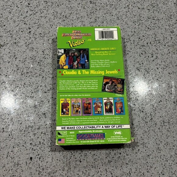 The Baby Sitters Club #6 - Claudia & the Missing Jewels [VHS Tape] Vintage Movie - Picture 5 of 5